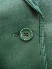 Green leather jacket