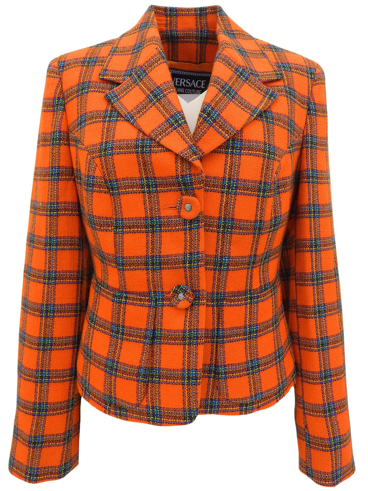 Check Pattern Jacket #40 Orange/Multi