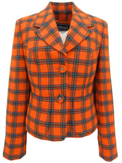 Check Pattern Jacket Orange/Multi