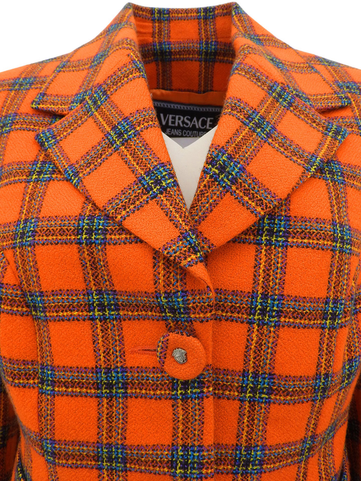 Check Pattern Jacket #40 Orange/Multi