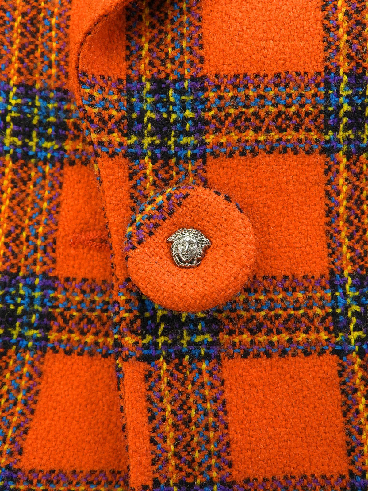 Check Pattern Jacket #40 Orange/Multi