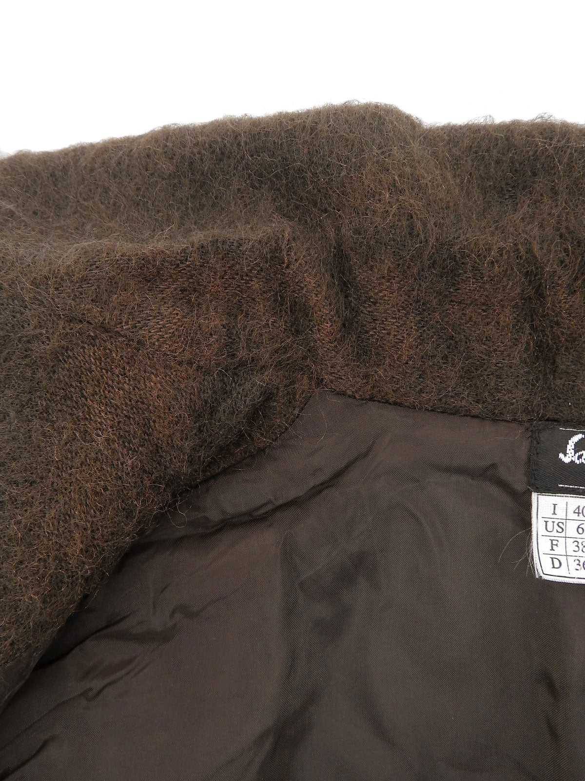 棕色马海毛外套