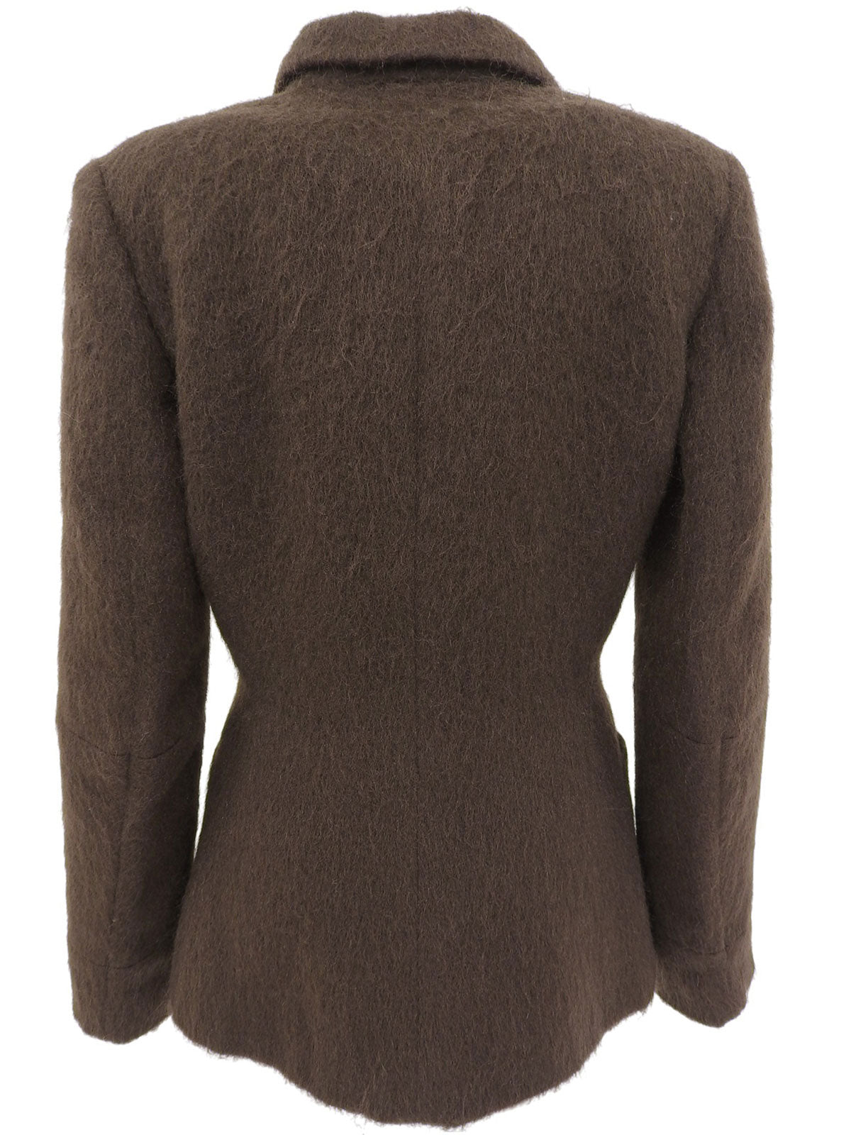 棕色马海毛外套