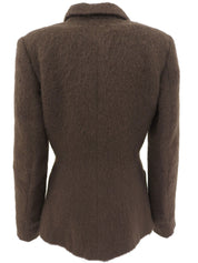 棕色马海毛外套