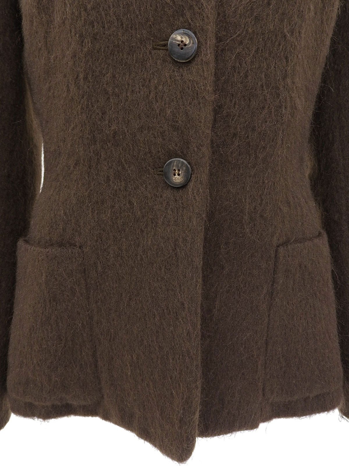 棕色马海毛外套