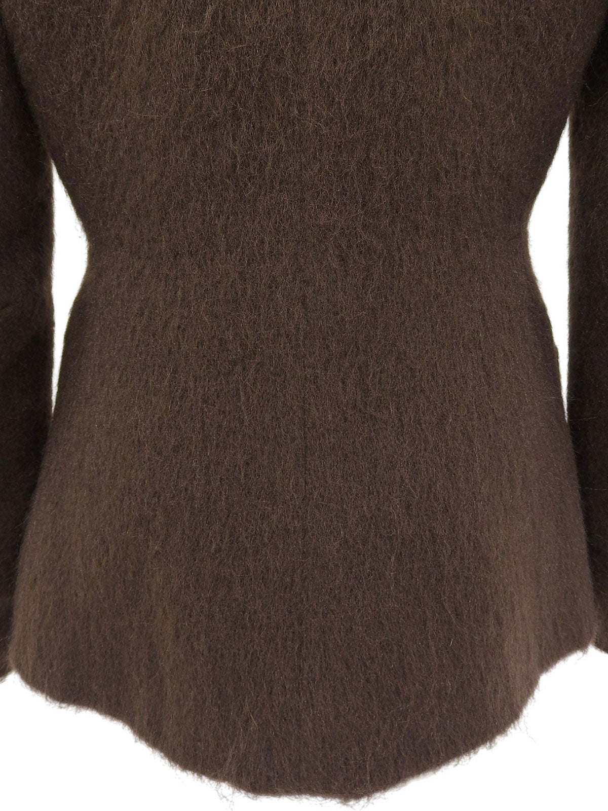 棕色马海毛外套