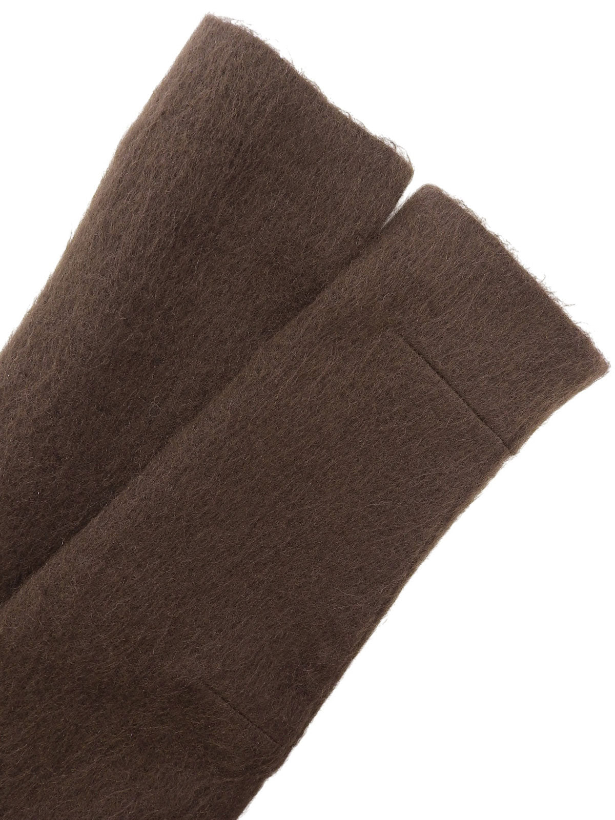 棕色马海毛外套