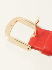 Shelly 圆形 Logo 表盘腕表 红色/金色