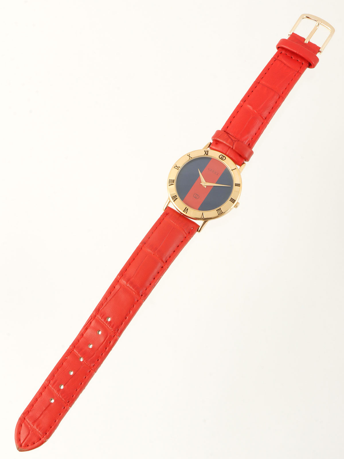 Shelly 圆形 Logo 表盘腕表 红色/金色