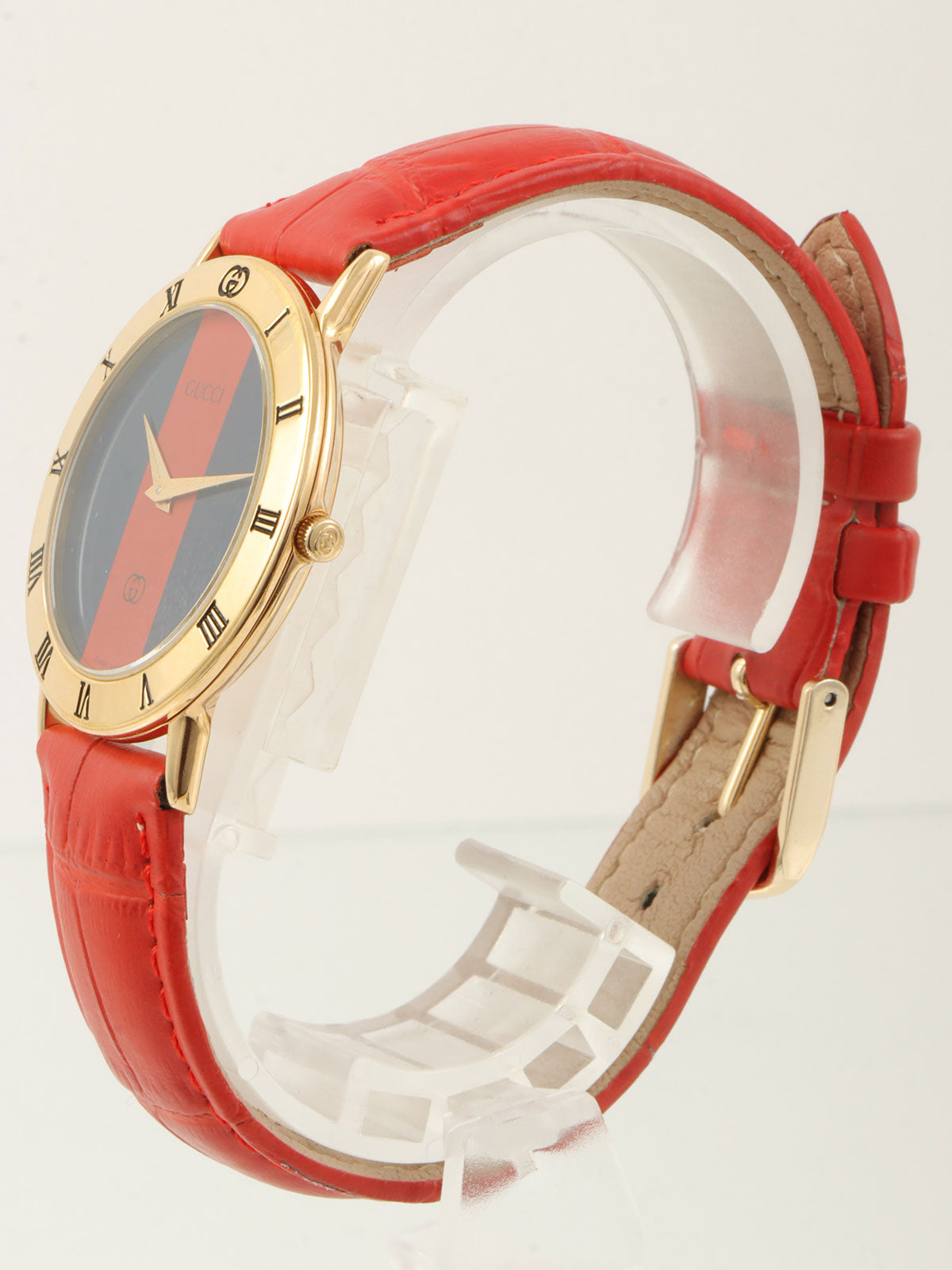 Shelly 圆形 Logo 表盘腕表 红色/金色