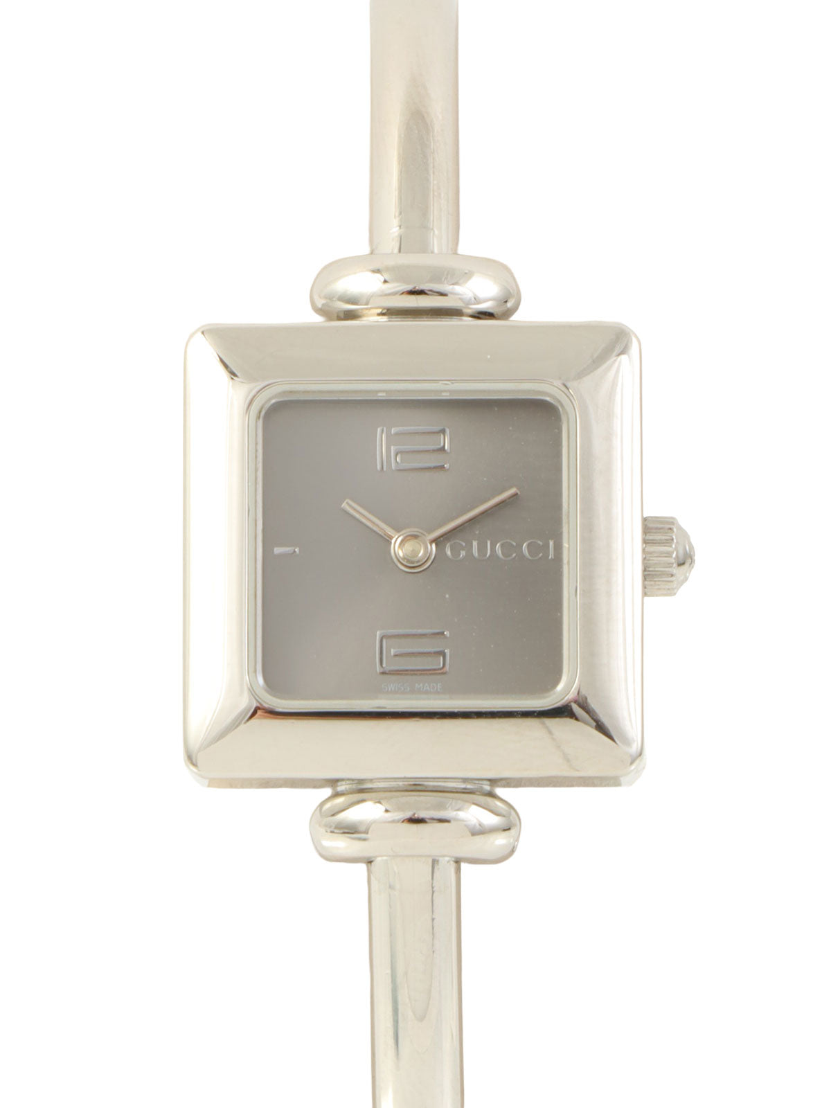 スクエアロゴフェイスウォッチ シルバー