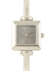 スクエアロゴフェイスウォッチ シルバー