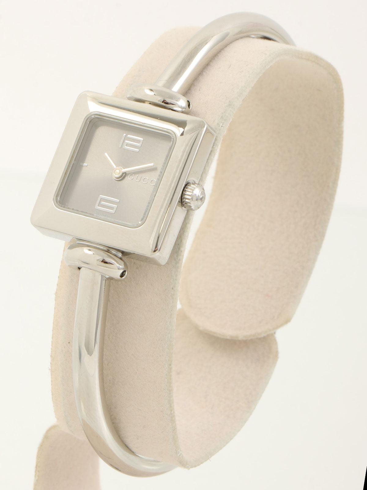 スクエアロゴフェイスウォッチ シルバー