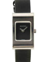 スクエアロゴフェイスウォッチ シルバー/ブラック