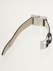 スクエアロゴフェイスウォッチ シルバー/ブラック