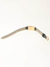 矩形表盘 Logo 手表 金/黑色