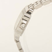 18K Diamond Mini Santos Demoiselle Silver