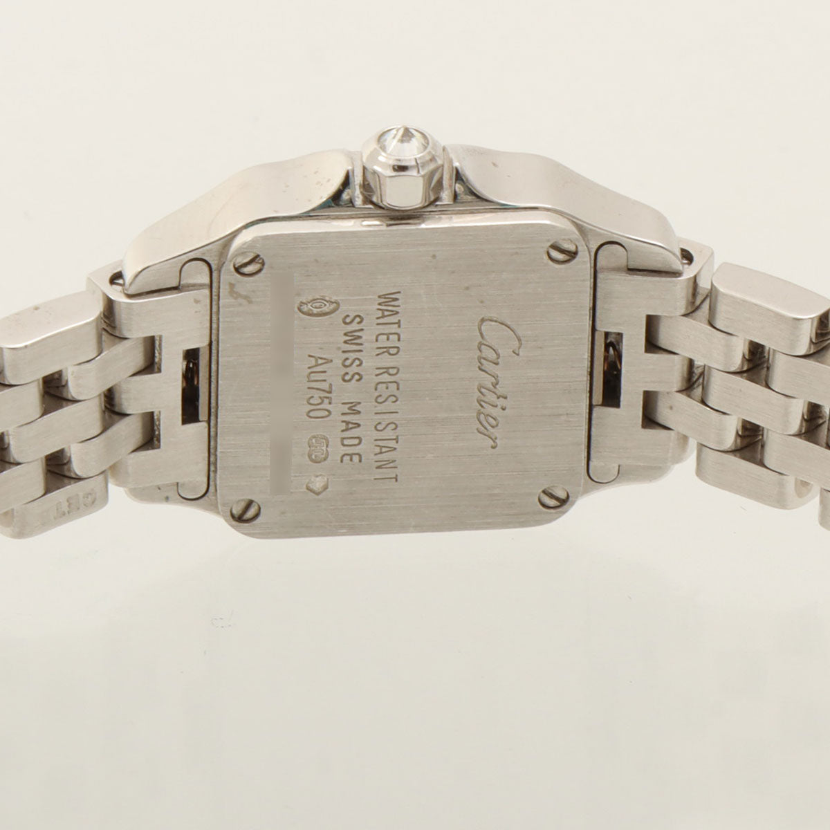 18K Diamond Mini Santos Demoiselle Silver