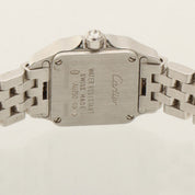 18K Diamond Mini Santos Demoiselle Silver