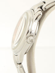 ラウンドロゴフェイスウォッチ シルバー/ピンク