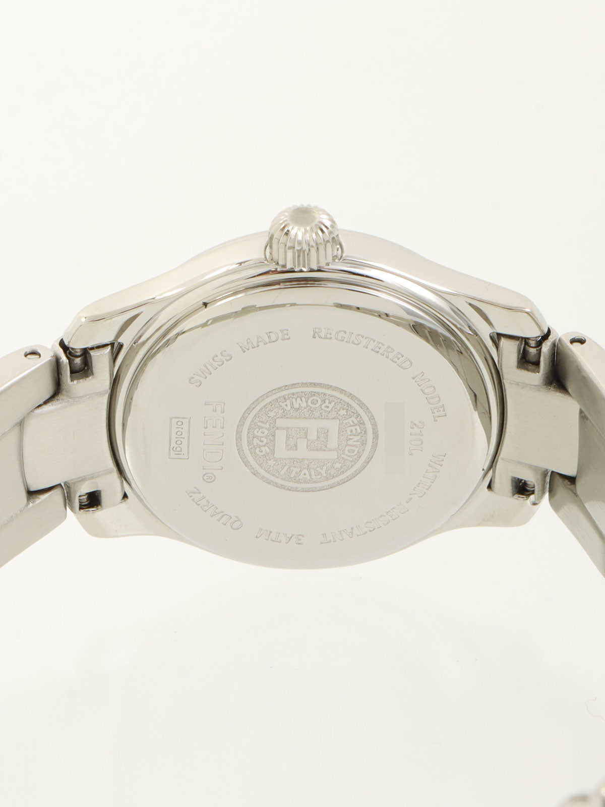 ラウンドロゴフェイスウォッチ シルバー/ピンク