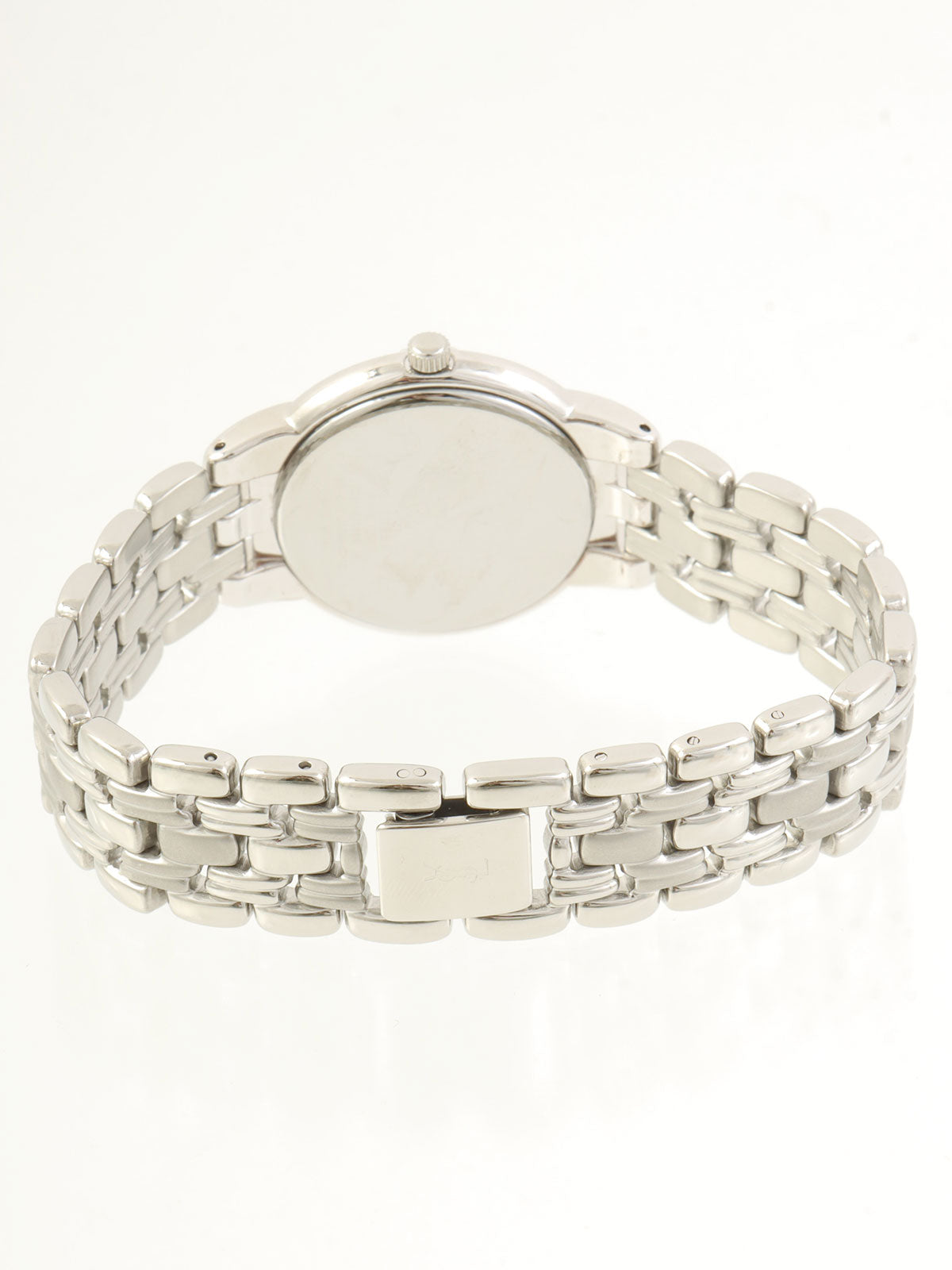 ラウンドロゴフェイスウォッチ シルバー/ブラック