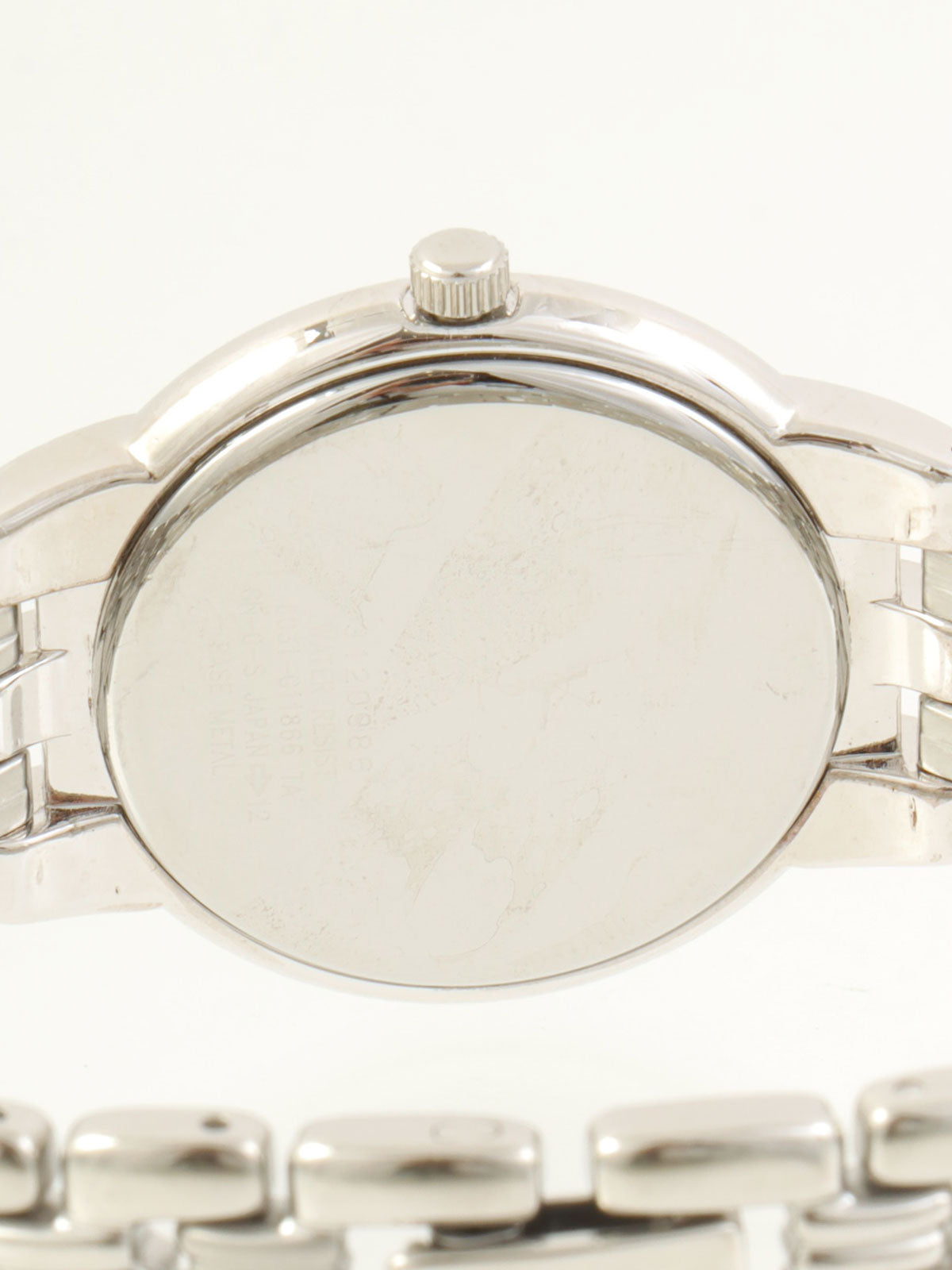 ラウンドロゴフェイスウォッチ シルバー/ブラック