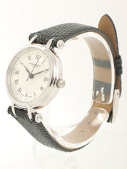 ラウンドロゴフェイスウォッチ ブラック/シルバー