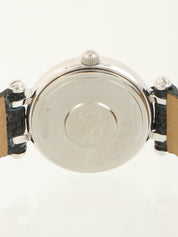 ラウンドロゴフェイスウォッチ ブラック/シルバー