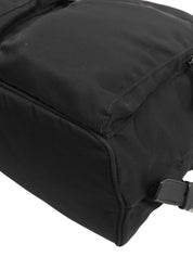 Nylon Logo Plate Backpack in Black