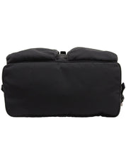 Nylon Logo Plate Backpack in Black