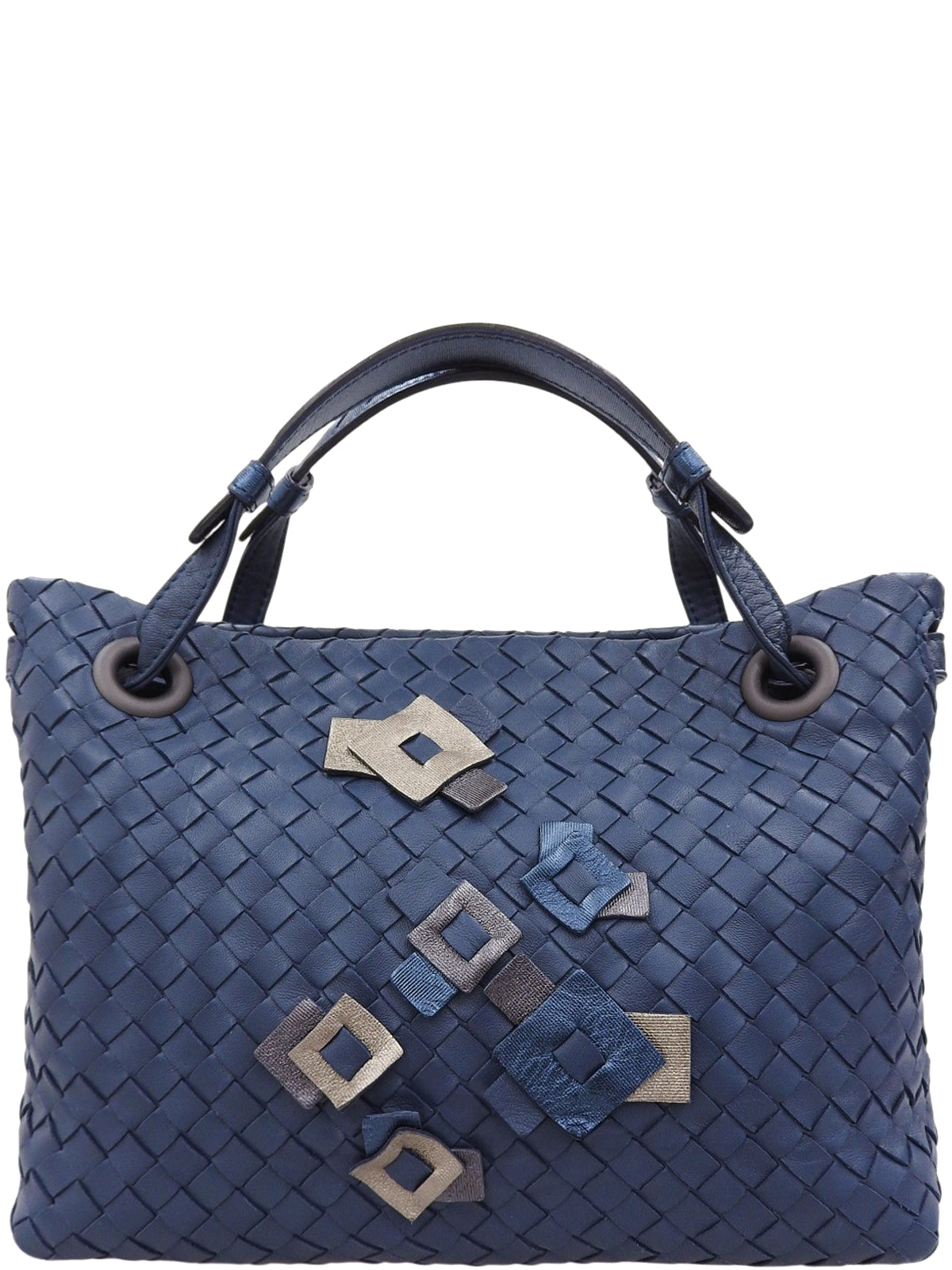 Intrecciato Kaleidoscope Handbag in Blue