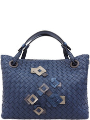 Intrecciato Kaleidoscope Handbag in Blue