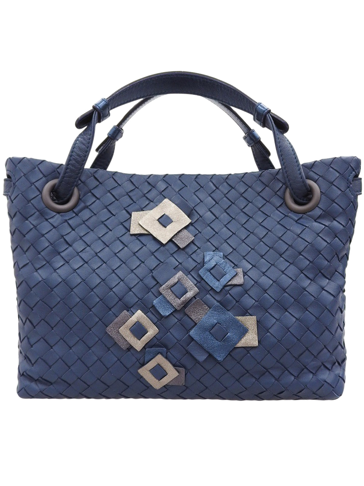Intrecciato Kaleidoscope Handbag in Blue