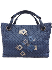 Intrecciato Kaleidoscope Handbag in Blue