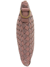 パイソンレザーコンビチェーンショルダーバッグ ピンク