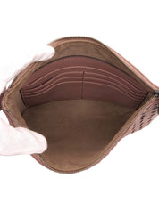 パイソンレザーコンビチェーンショルダーバッグ ピンク