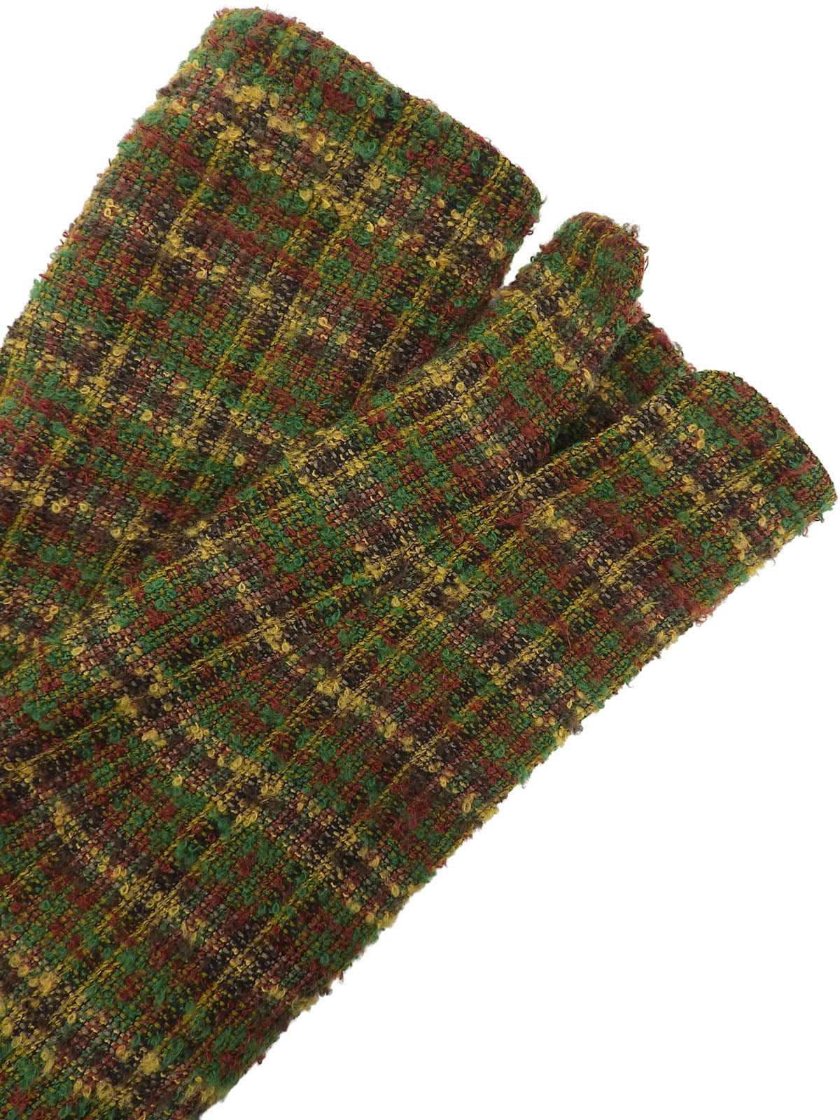 ツイードチェックパターンジャケット グリーン/マルチ