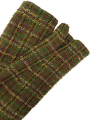 ツイードチェックパターンジャケット グリーン/マルチ