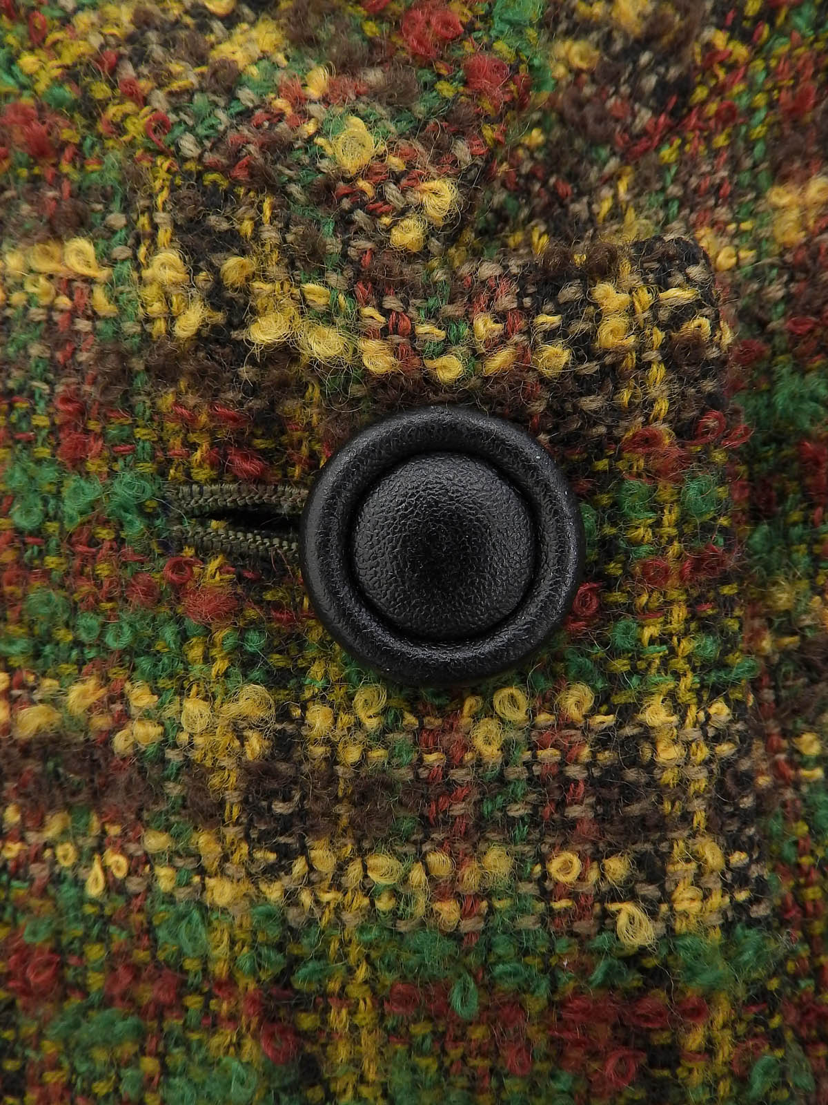 ツイードチェックパターンジャケット グリーン/マルチ