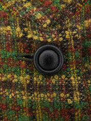 ツイードチェックパターンジャケット グリーン/マルチ