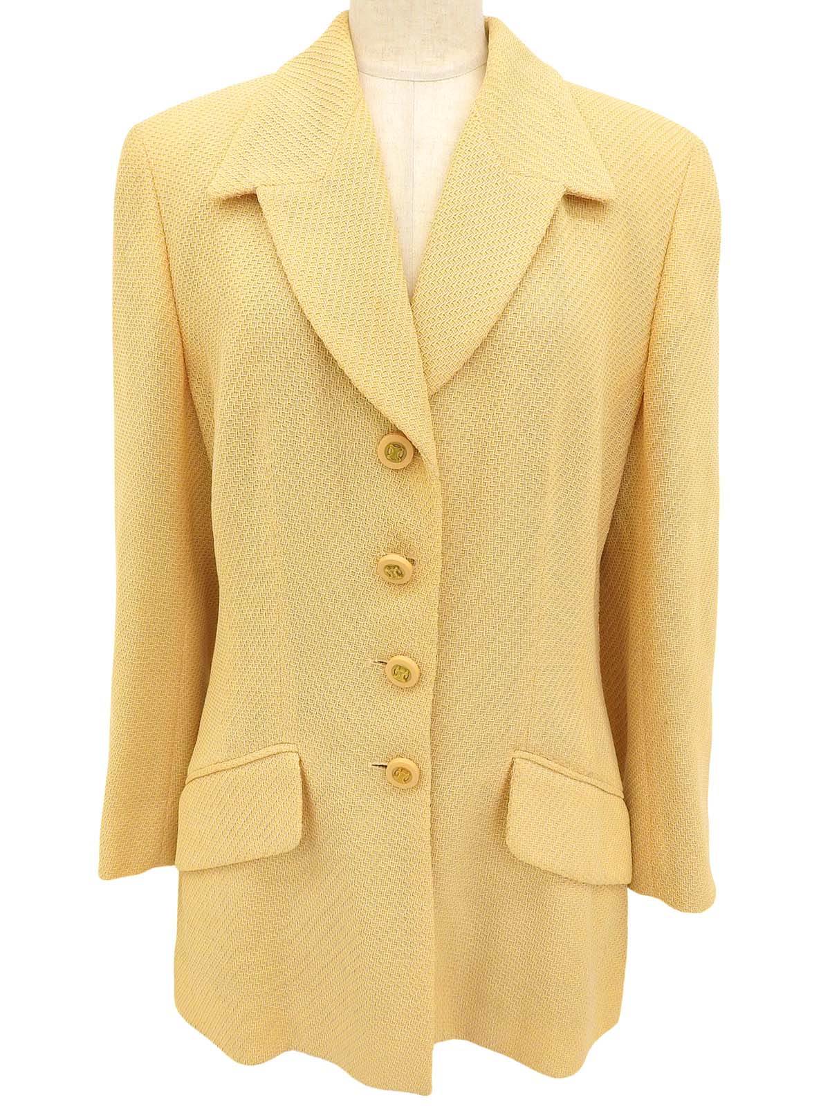 Macadam Button Jacket #40 Yellow