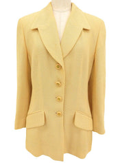Macadam Button Jacket #40 Yellow