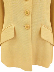 Macadam Button Jacket #40 Yellow