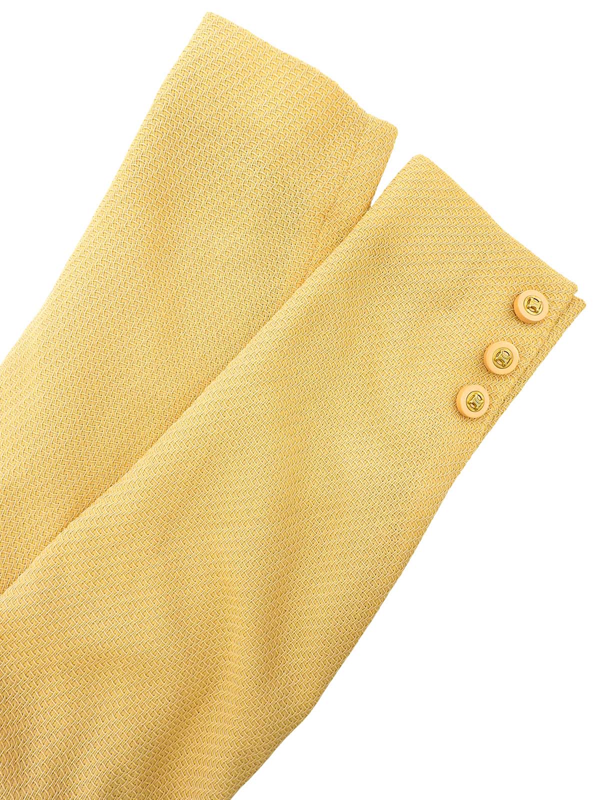 Yellow Macadam Button Jacket