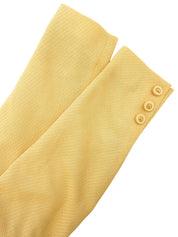 Yellow Macadam Button Jacket