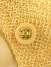 Macadam Button Jacket #40 Yellow