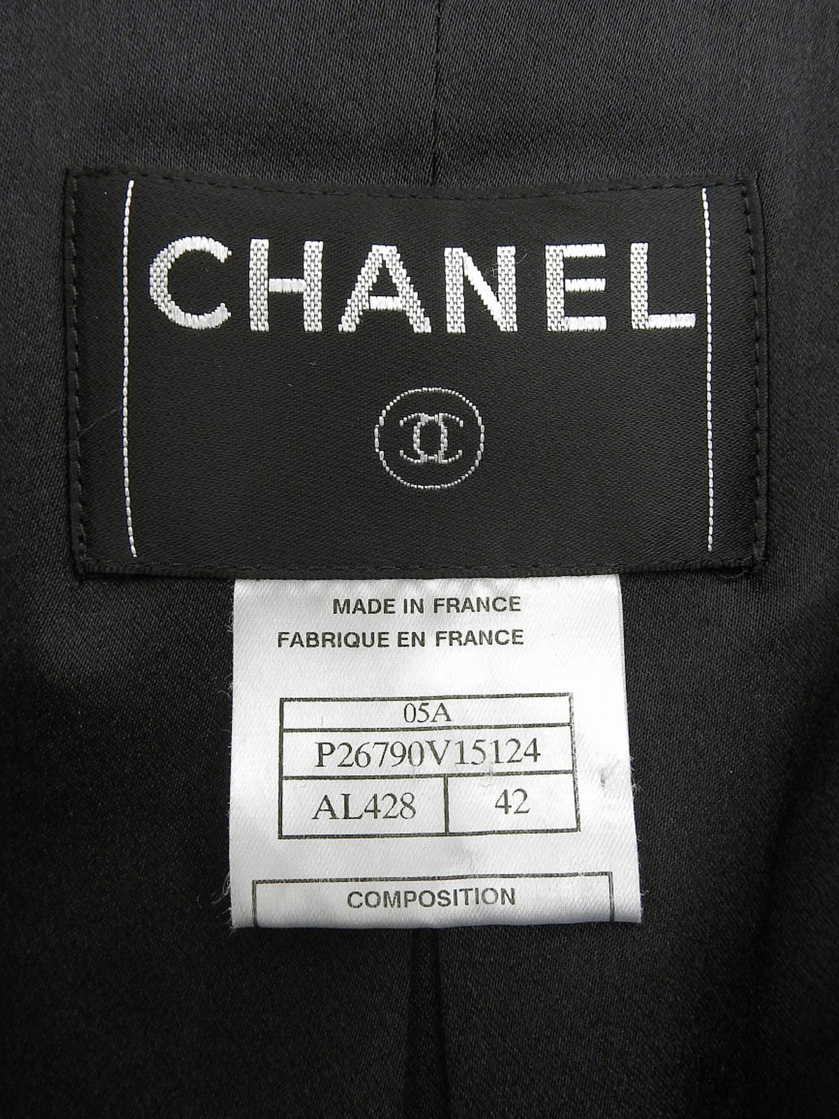 2005年製 CCマークボタンロングコート #42 チャコールグレー