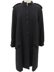 2005年製 CCマークボタンロングコート #42 チャコールグレー