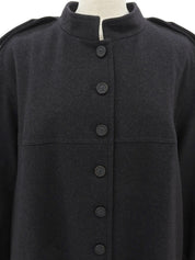 2005年製 CCマークボタンロングコート #42 チャコールグレー